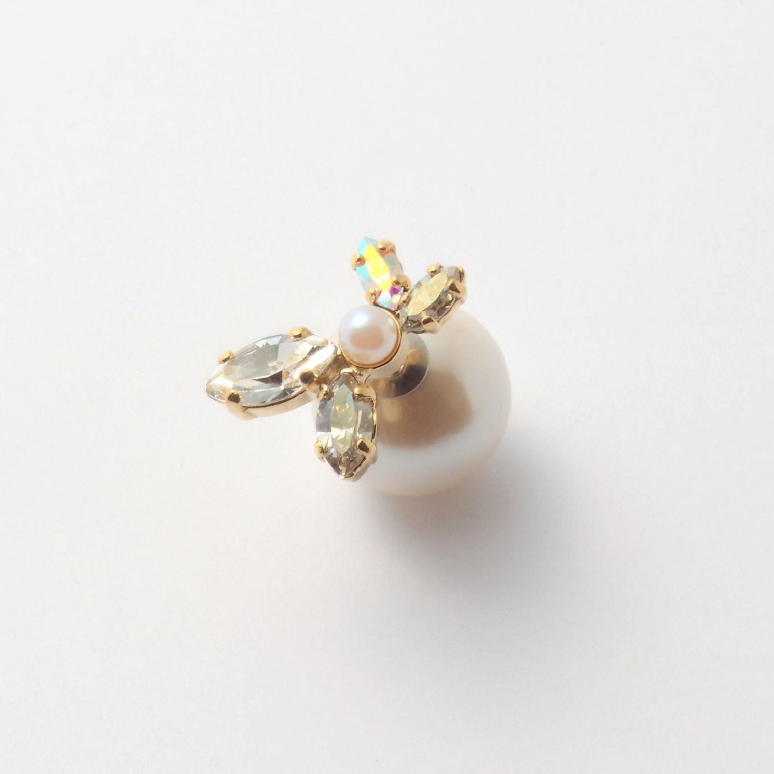 bijoux crystals pearl pierce