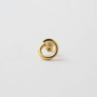 tiny circle earring (gold)